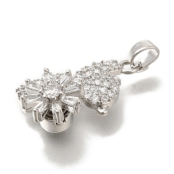 Латунные микро проложить кубического циркония подвески&nbsp;LS-KK-B122-03B-P