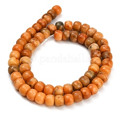 Gefärbt natürlichen weißen Jade Perlen Stränge&nbsp;GG-CBAA20A-01A-08