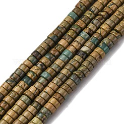 Нити бусин из натурального камня вердит G-L624-I11-2x4mm