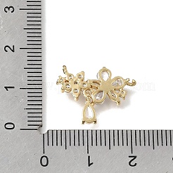 Pendentifs en zircone cubique clair en laiton&nbsp;KK-K427-05C-G