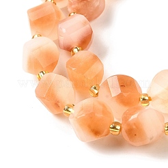 Нити бусин из натурального кварца окрашенные G-U023-A02-18