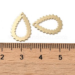 Латунные подвески в форме капли KK-G480-04B-LG