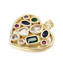 Латунные микро проложить кубического циркония подвески&nbsp;KK-C094-01A-G