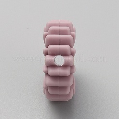 Экологически чистые силиконовые фокусные бусины пищевого качества в виде ромашки SIL-CJC0002-01I