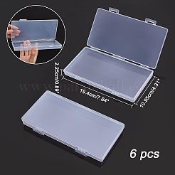Contenants de perles en plastique transparent&nbsp;CON-FH0001-21A