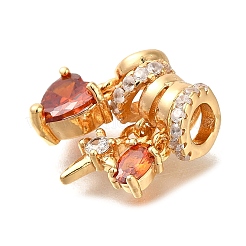 Латунные микро проложить кубического циркония подвески KK-M301-03G