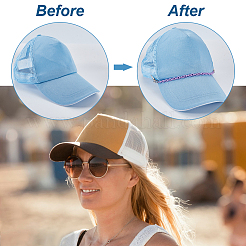 12 шт. 12-цветная акриловая цепочка для бейсболки HJEW-GA00060