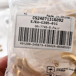 Серьги-гвоздики из нержавеющей стали 304 с ионным покрытием (IP) EJEW-G395-01G