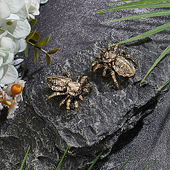 2 Stück Messingspinne als Dekoration&nbsp;DJEW-SP0001-46
