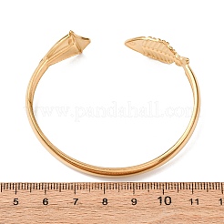 Браслеты-манжеты из нержавеющей стали Marine 304 для женщин BJEW-Z147-01G-03