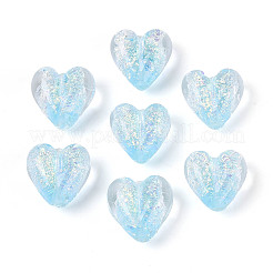 Нити из фольгированных бусин лэмпворк ручной работы FOIL-T008-08E