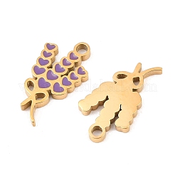 Подвески из нержавеющей стали 304 с эмалью&nbsp;STAS-Z188-09G-03