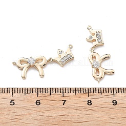 Латунные прозрачные подвески из кубического циркония&nbsp;KK-G523-09G