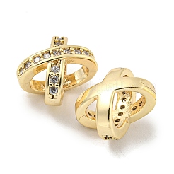 Латунные микропаве из прозрачного кубического циркония KK-L211-001G