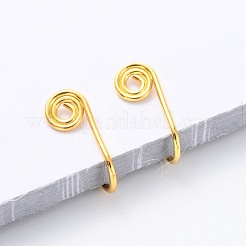 Латунные кольца в носу AJEW-F053-25G