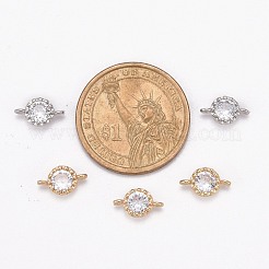 Цветок латунные микро проложить кубических соединения циркония&nbsp;X-ZIRC-L054-09-NR