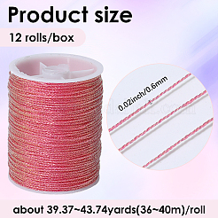 12 рулон полиэстеровых швейных ниток цвета радуги OCOR-WH20074-02C