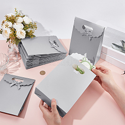 Прямоугольные бумажные подарочные пакеты CARB-WH0017-14A-03