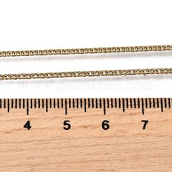 1.5 мм цепочка из нержавеющей стали 304 пшеничного цвета для мужчин&nbsp;LS-STAS-V011-03B-G