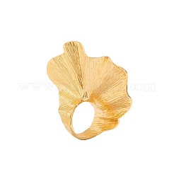 合金指輪  ファン  ステートメントリング  ゴールドカラー  17mm&nbsp;FS-WG6813C-01