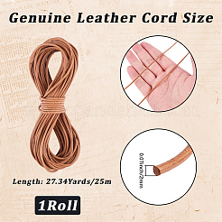 25 m Rindslederband&nbsp;DIY-CL0001-25