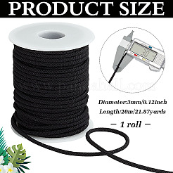 Круглый шнур в нейлоновой оплетке длиной 20 м&nbsp;OCOR-WH0070-254B