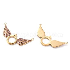 Подвески из нержавеющей стали 304 со стразами STAS-Q340-08G