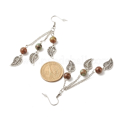 Pendientes colgantes de cuentas de jade de cuarzo natural&nbsp;EJEW-JE04823-01