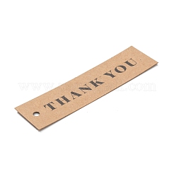 Carte di visualizzazione del cavo di carta kraft a tema rettangolo grazie&nbsp;CDIS-K003-01E