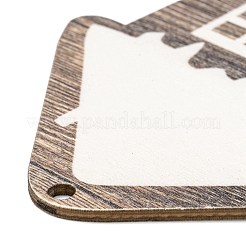 Décorations de grand pendentif en bois sur le thème de noël&nbsp;WOOD-L011-B01