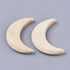 Pendentifs en bois de hêtre non teint&nbsp;X-WOOD-N003-006