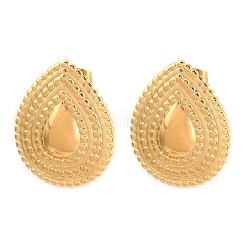 Серьги-гвоздики в форме капли из нержавеющей стали 304&nbsp;EJEW-I320-11G