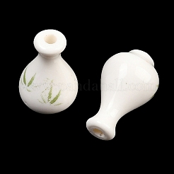 Handgemachte Porzellan Perlen gedruckt&nbsp;PORC-T136-03A-02