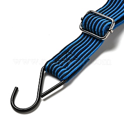 Cinturino piatto regolabile in lattice con ganci in ferro antiruggine&nbsp;AJEW-M042-01C