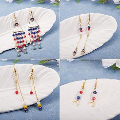 Kit para hacer aretes con forma de gota de mal de ojo diy&nbsp;DIY-SZ0006-98