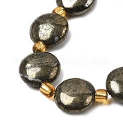 Природного пирита бисер нитей&nbsp;G-Z131-H01-01