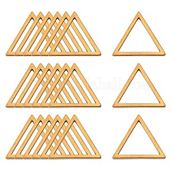 304 anello di congiunzione in acciaio inox, triangolo, oro, 13.5x12x0.8mm