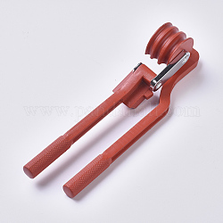 Outil de cintrage de tuyaux à 180 degré, Cintreuse de tubes en acier au carbone 50 #, outil de cintrage de tubes manuel robuste, rouge, 26.8x6.7x5.9 cm