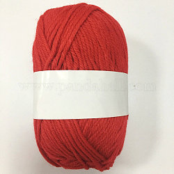 Fil de fibre polyacrylonitrile, rouge, 2~3mm, environ 100 m / bibone 