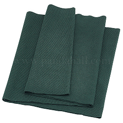 Tissu côtelé en coton pour les poignets, bordures de col encolure, vert foncé, 650x235x1mm