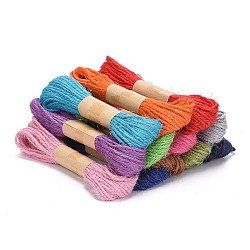 Джутовый шнур, джутовая нить, Джутовые шпагаты для изготовления украшений своими руками, разноцветные, 1 мм, 10 расслоения / мешок
