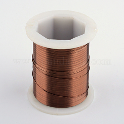 Round Copper Jewelry Wire, Saddle Brown, 24 Gauge, 0.5mm, about 59.05 Feet(18m)/roll