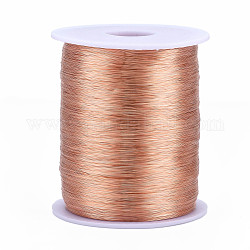 Bare Round Copper Wire, Raw Copper Wire, Copper Jewelry Craft Wire, 32 Gauge, 0.2mm, about 11646.98 Feet(3550m)/1000g