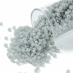 Toho perles de rocaille rondes, Perles de rocaille japonais, mat, (150f) fumée de givre de Ceylan, 8/0, 3mm, Trou: 1mm, environ 1110 pcs/50 g
