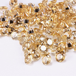 A forma di diamante zirconi indicò cabochon, sfaccettato, sabbia marrone, 5mm