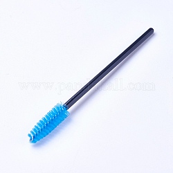 Pennelli cosmetici in nylon con ciglia, con manico in plastica, blu, 9.8x0.3cm