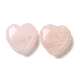 Natürliche Rosenquarz-Heilsteine, Herz-Liebessteine, Taschenpalmensteine zur Reiki-Beruhigung, 30x30x11.5~12.5 mm