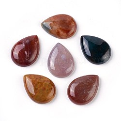 Natural Indian Agate Cabochons, teardrop, 30x22x7mm
