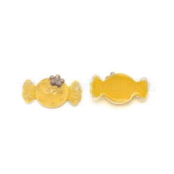 Cabochon in resina di caramelle, nail art accessori decorativi, ab colore placcato, oro, 8x16x6mm