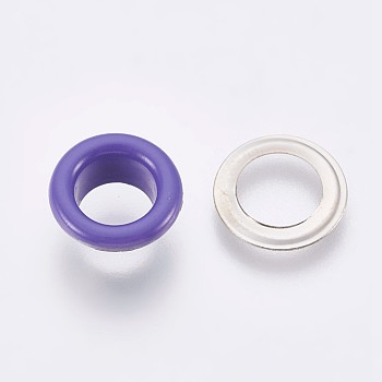 Iron Grommet Eyelet Findings IFIN-WH0023-A01